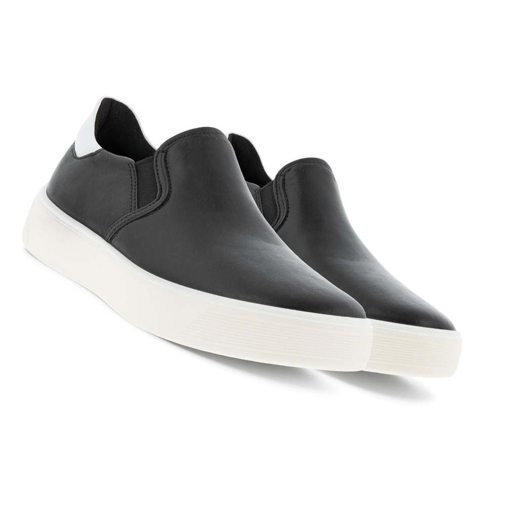 Women's Ecco Street Tray W Slip-on Casual Shoes Black | USA 93BEX